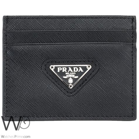 prada card holder herren|Prada credit card holder wallet.